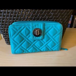 Vera Bradley turn lock wallet
